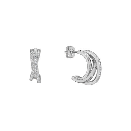 Náušnice s diamantmi Infinite Dream