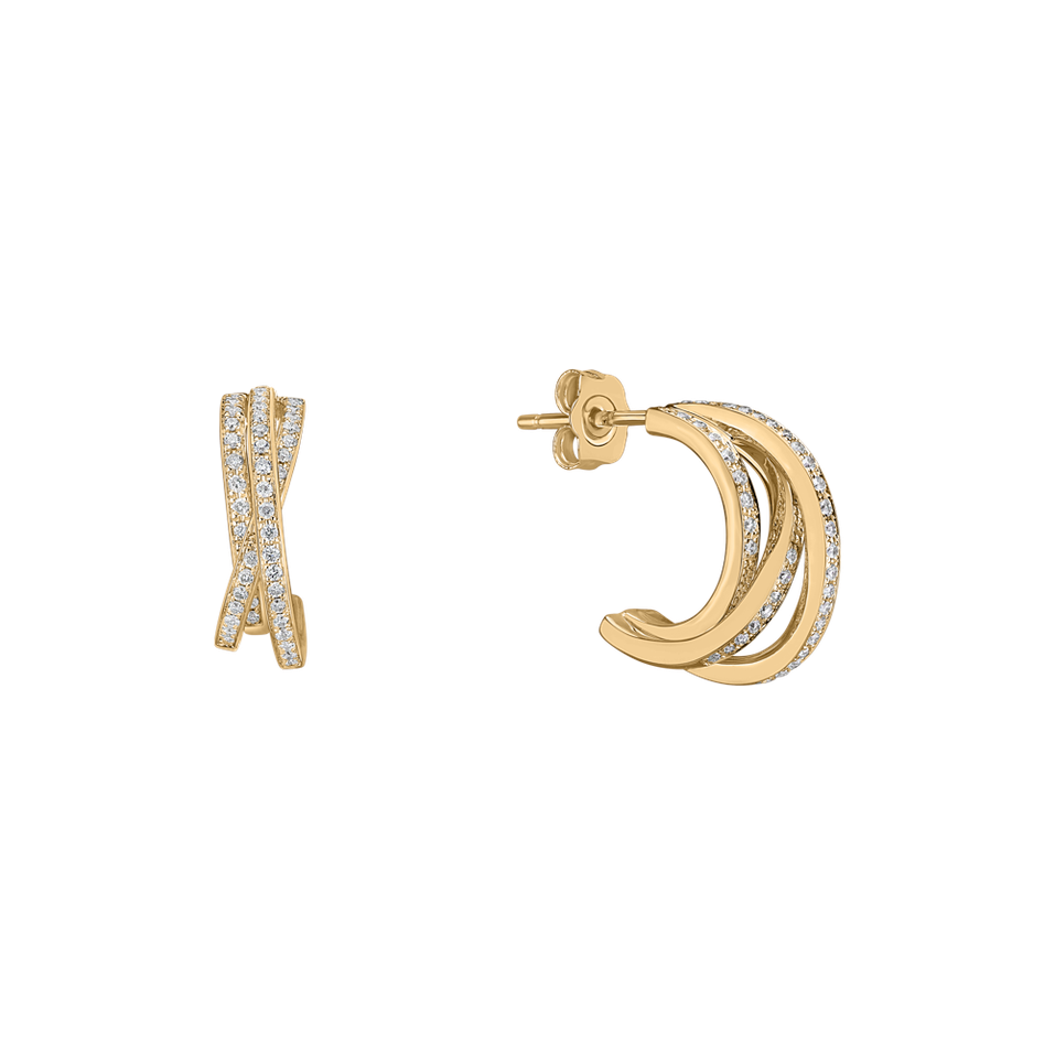 Náušnice s diamantmi Infinite Dream