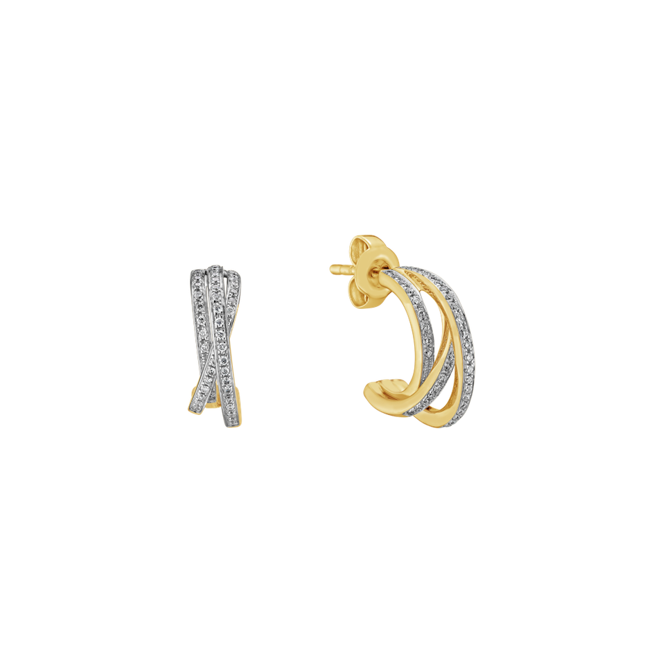 Náušnice s diamantmi Infinite Dream