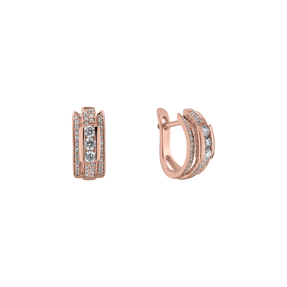 Náušnice s diamantmi Amazing Mosaic