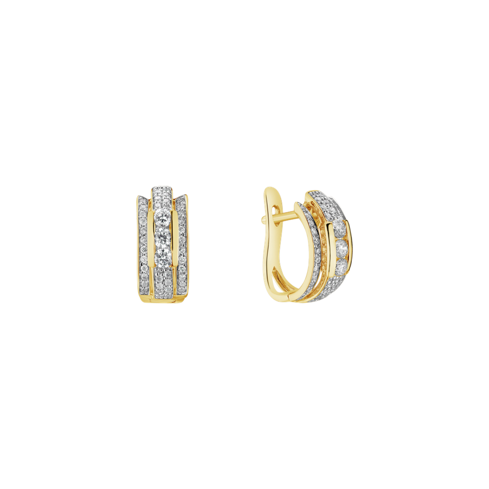 Náušnice s diamantmi Amazing Mosaic