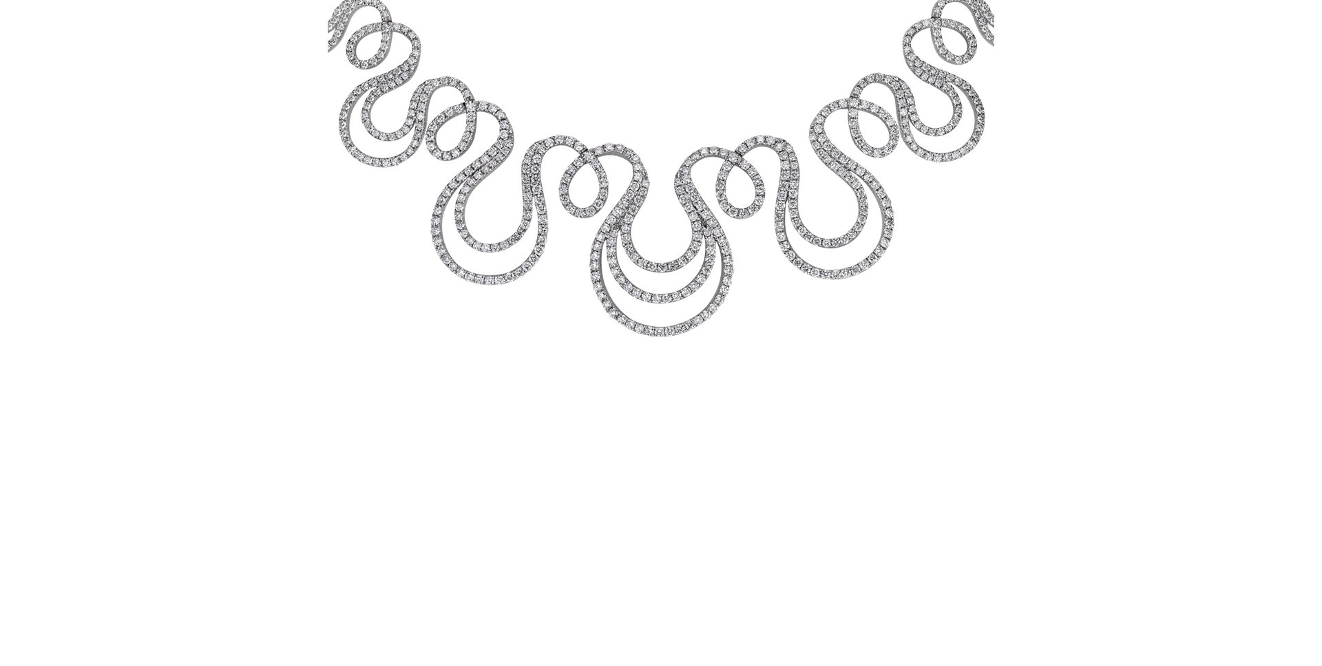 Náhrdelník s diamantmi waves of happiness