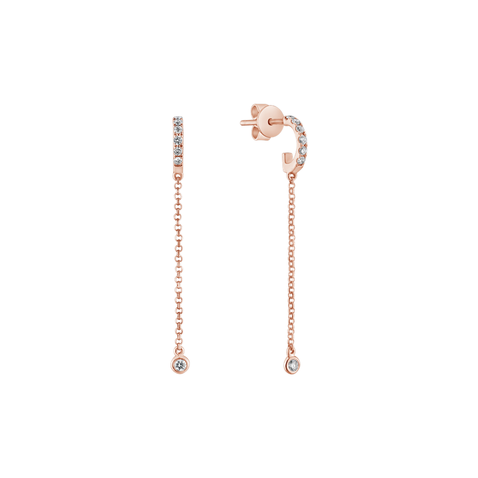 Náušnice s diamantmi Radiant Grace