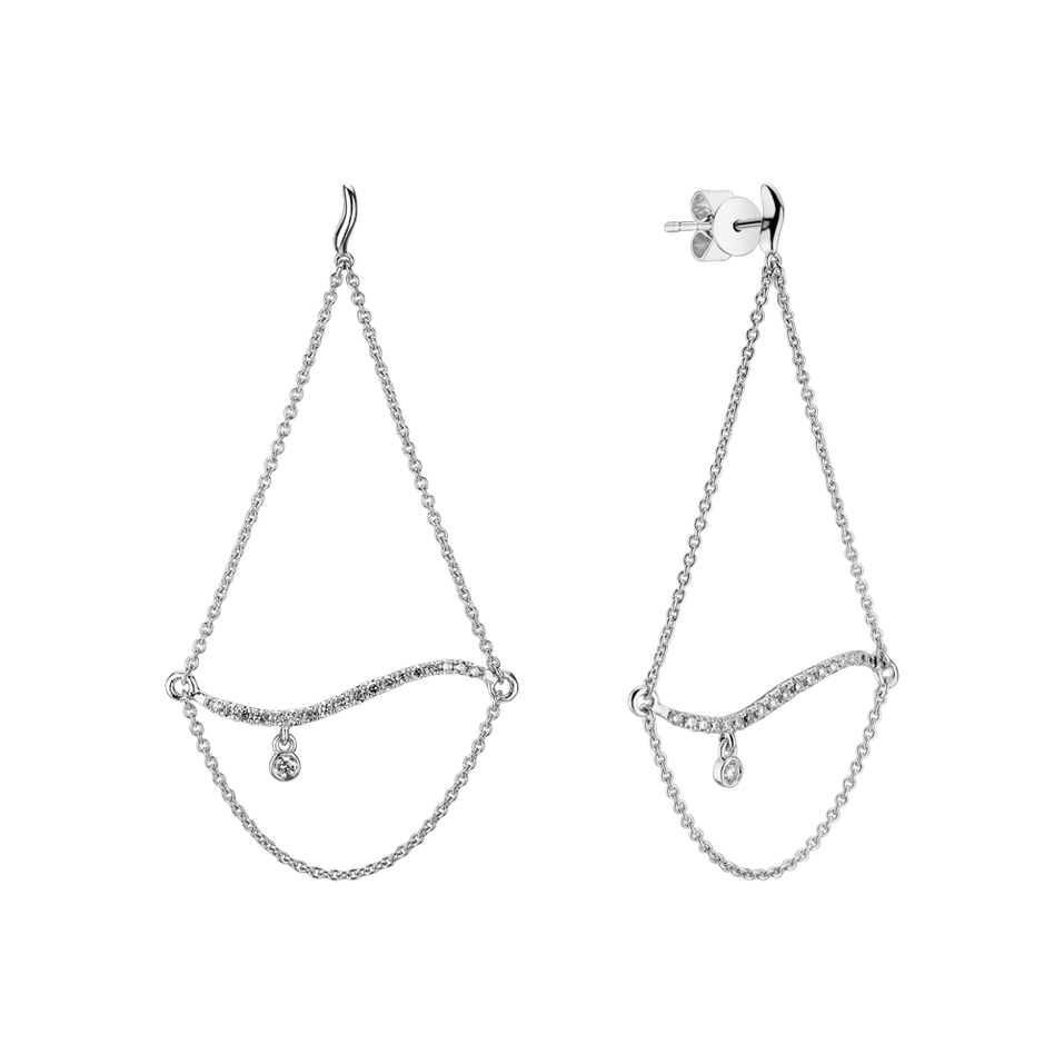 Náušnice s diamantmi Dazzling Allure