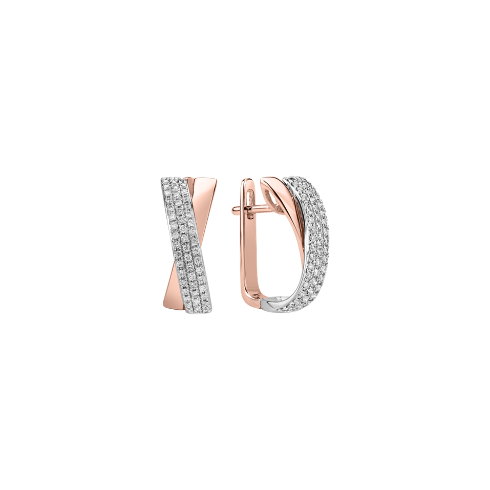 Náušnice s diamantmi Charming Mania