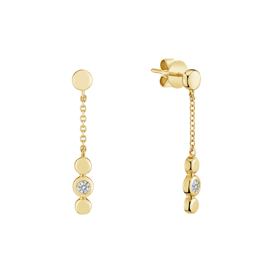 Náušnice s diamantom Miracle Waterfall