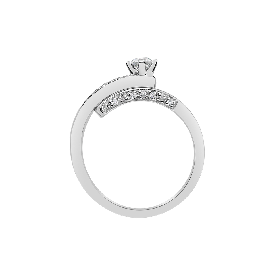 Prsteň s diamantmi Magical Rocket