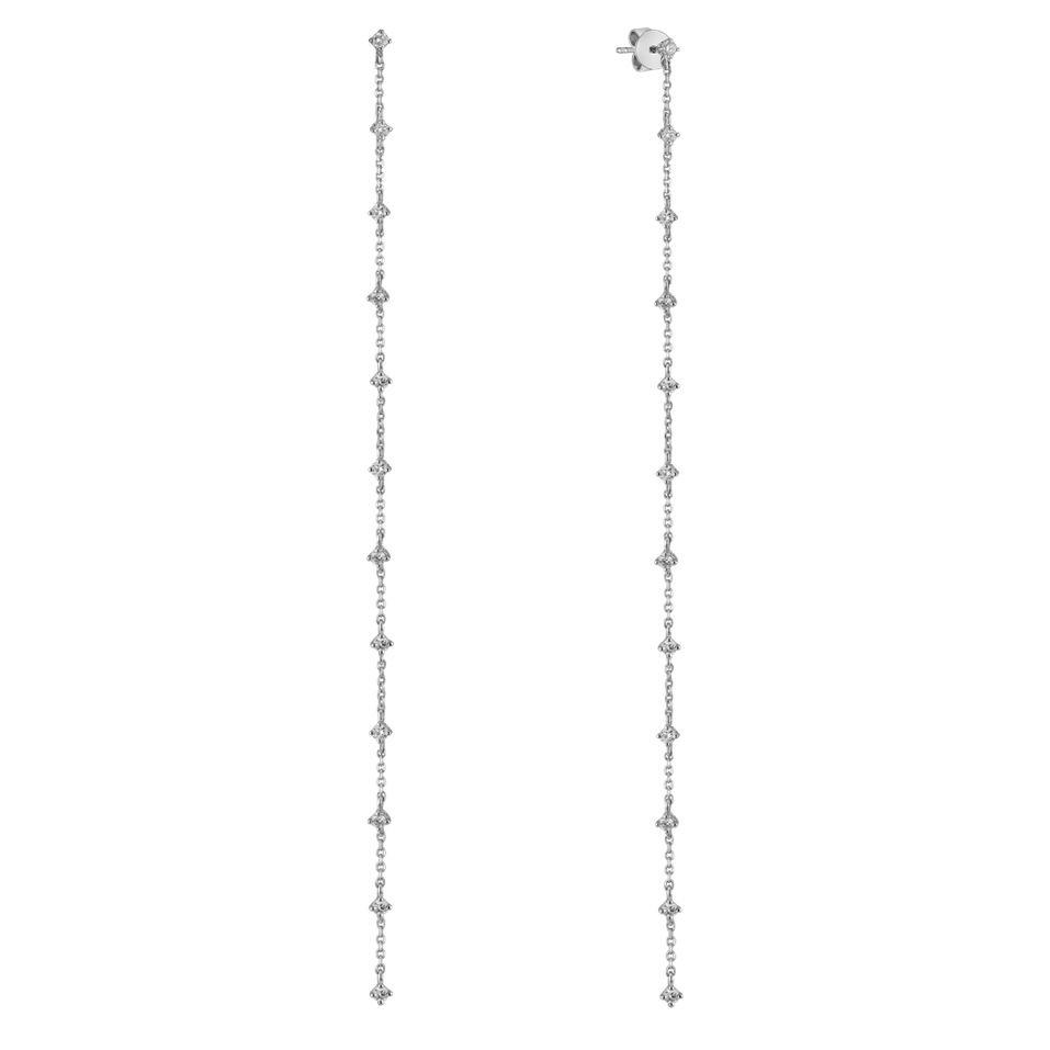 Náušnice s diamantmi Ardena