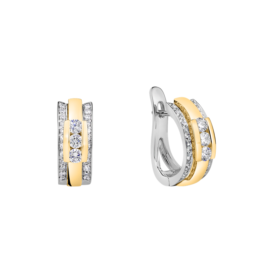 Náušnice s diamantmi Amazing Mosaic