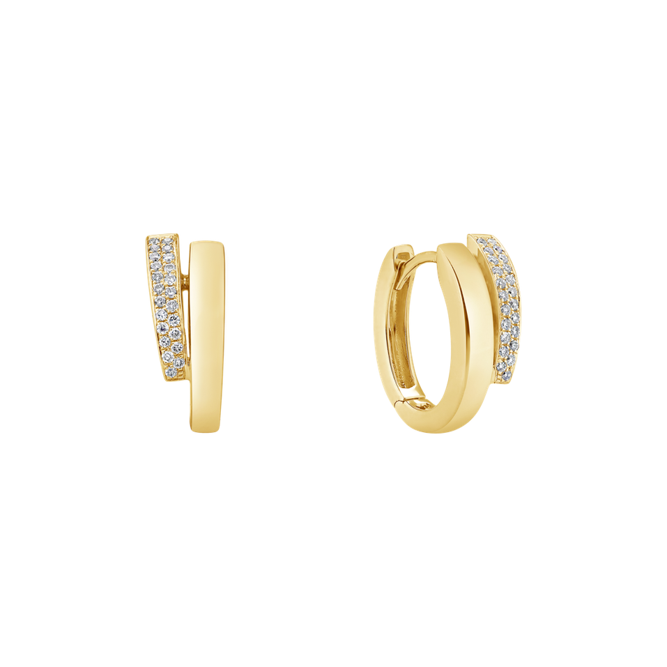 Náušnice s diamantmi Radiant Feeling