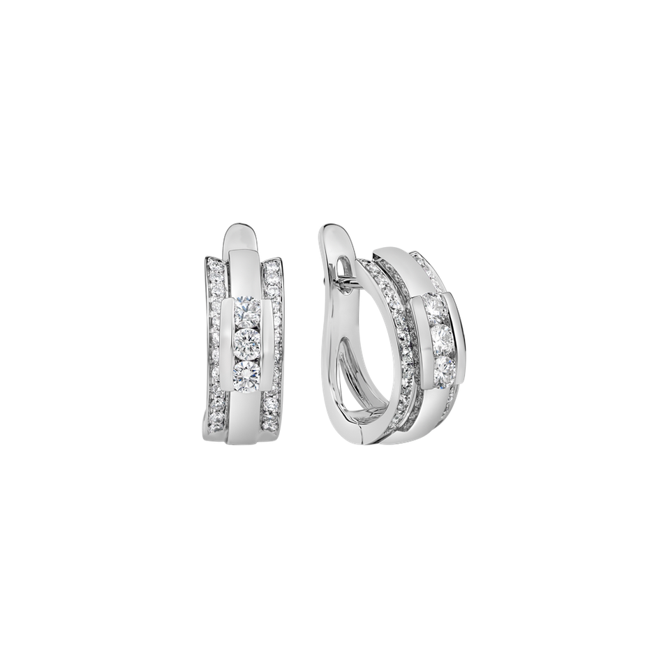 Náušnice s diamantmi Amazing Mosaic