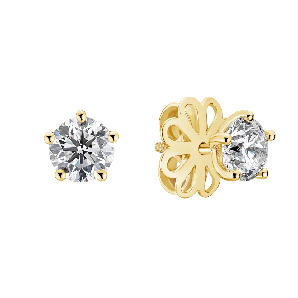 Náušnice s diamantom Star Secret