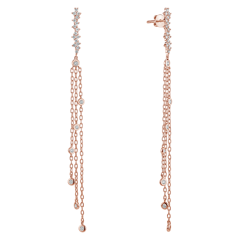 Náušnice s diamantmi Sultan Waterfall