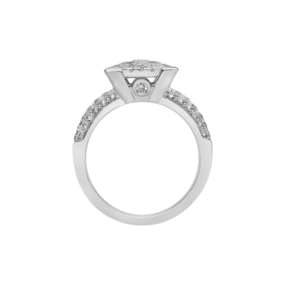 Prsteň s diamantmi Luna