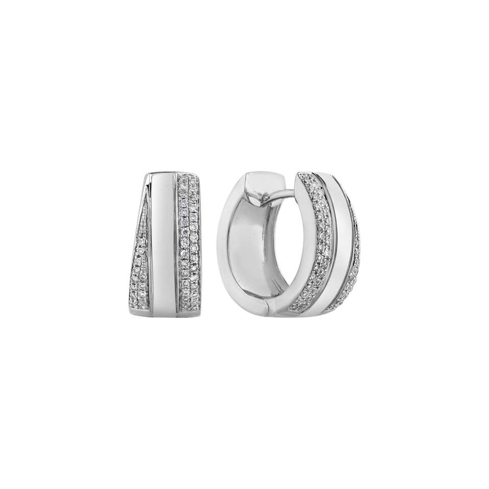 Náušnice s diamantmi Sparkling Dew