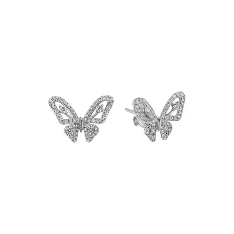 Náušnice s diamantmi Trendy Wings