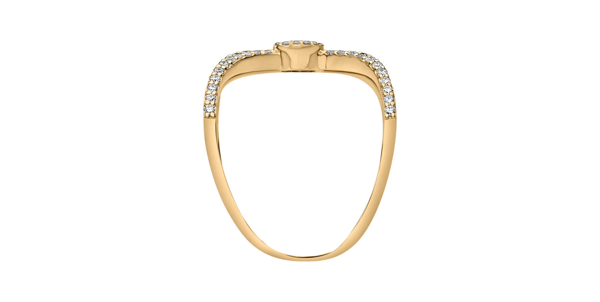 Prsteň s diamantmi Lustrous Charm