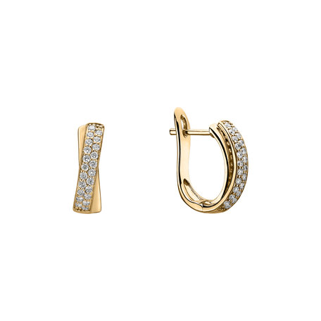 Náušnice s diamantmi Sparkling Mosaic