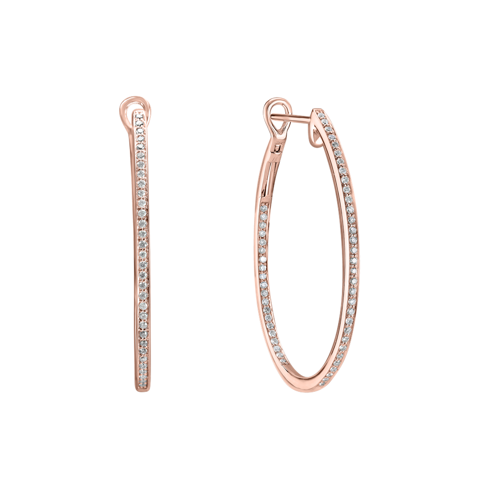 Náušnice s diamantmi Eternity Gleam