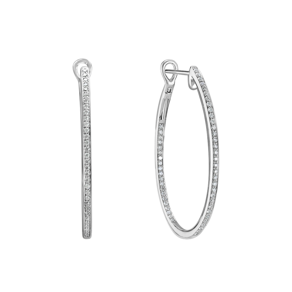 Náušnice s diamantmi Eternity Gleam