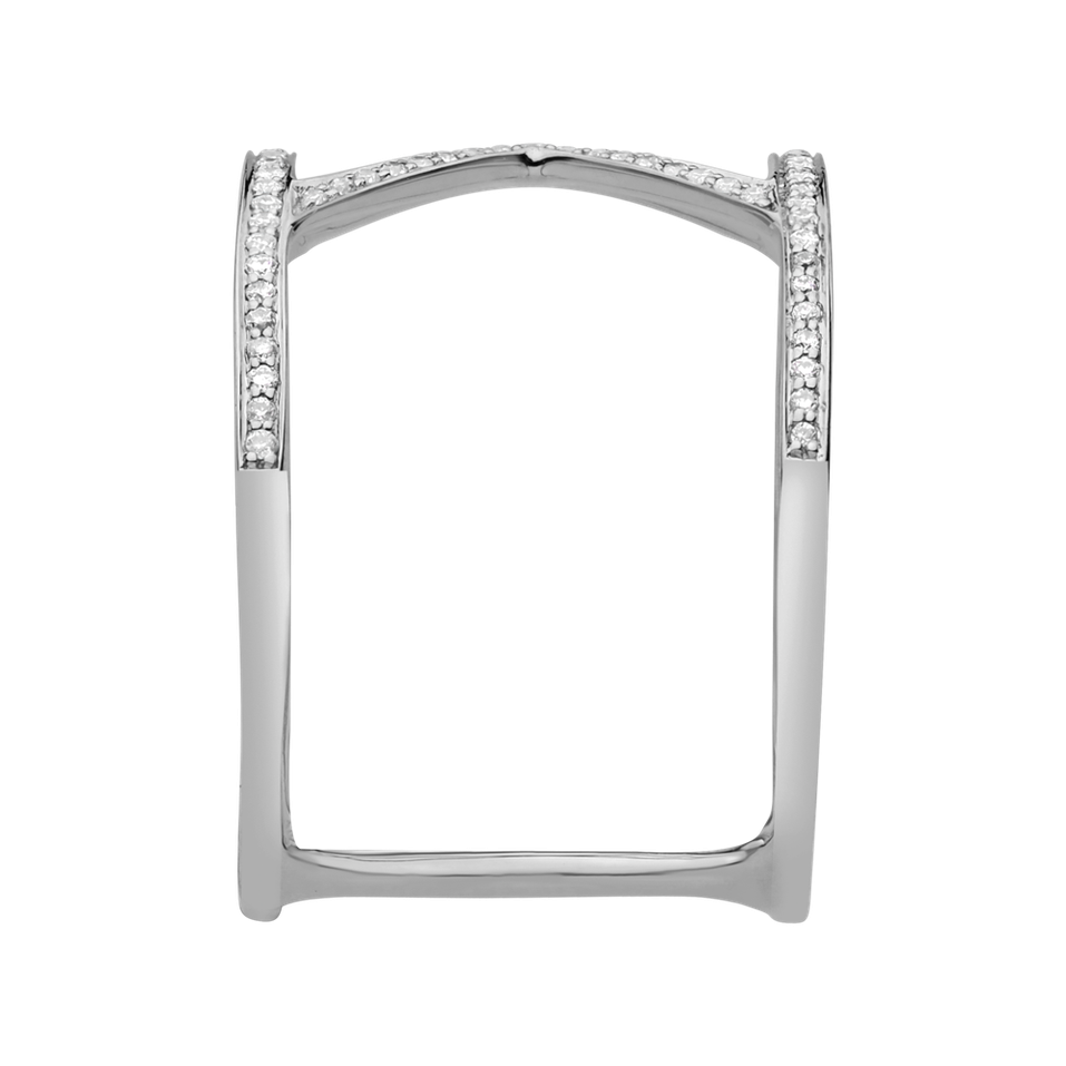 Prsteň s diamantmi Silent Hymn