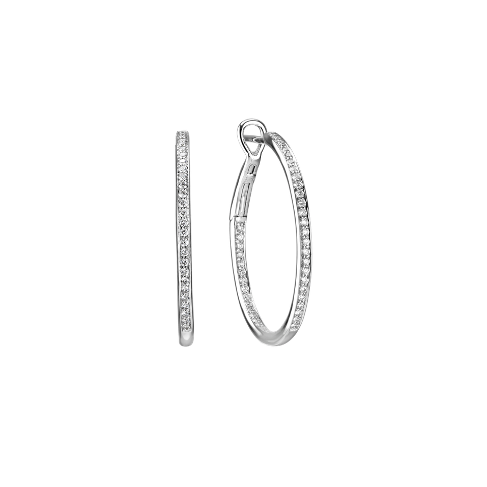 Náušnice s diamantmi Eternity Gleam