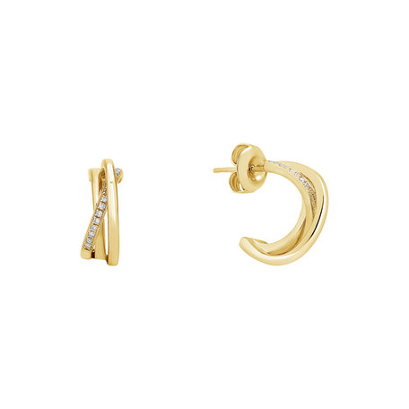 Náušnice s diamantmi Infinite Dream