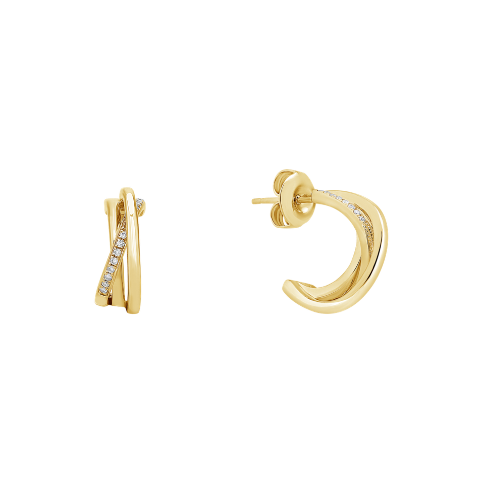 Náušnice s diamantmi Infinite Dream