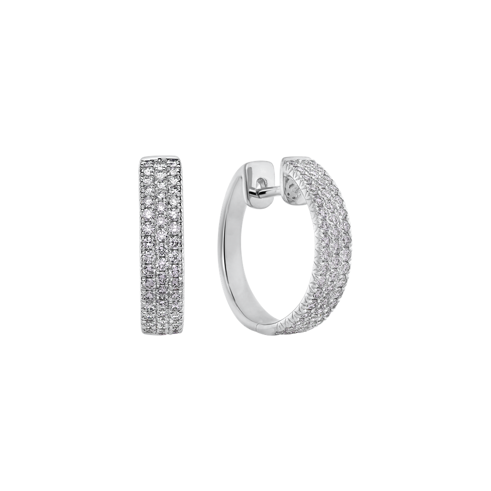 Náušnice s diamantmi Seraph Waterfall