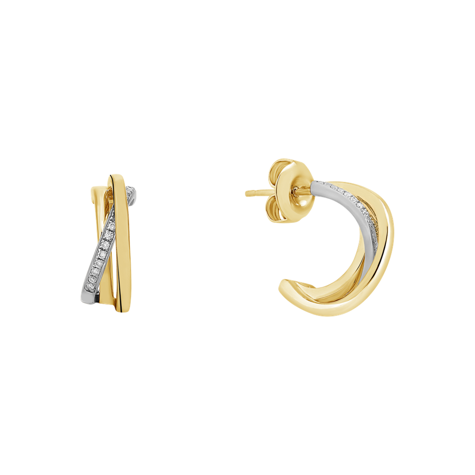 Náušnice s diamantmi Infinite Dream