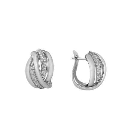 Náušnice s diamantmi Festive Moment