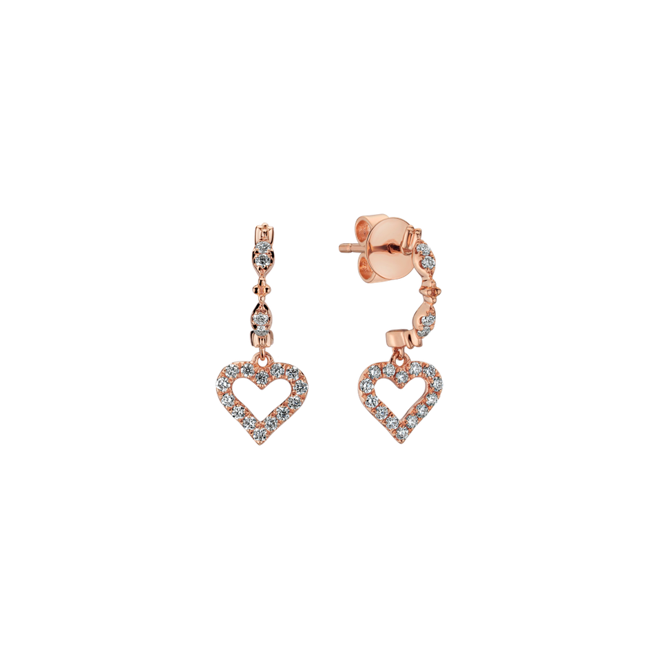 Náušnice s diamantmi Everlasting Love