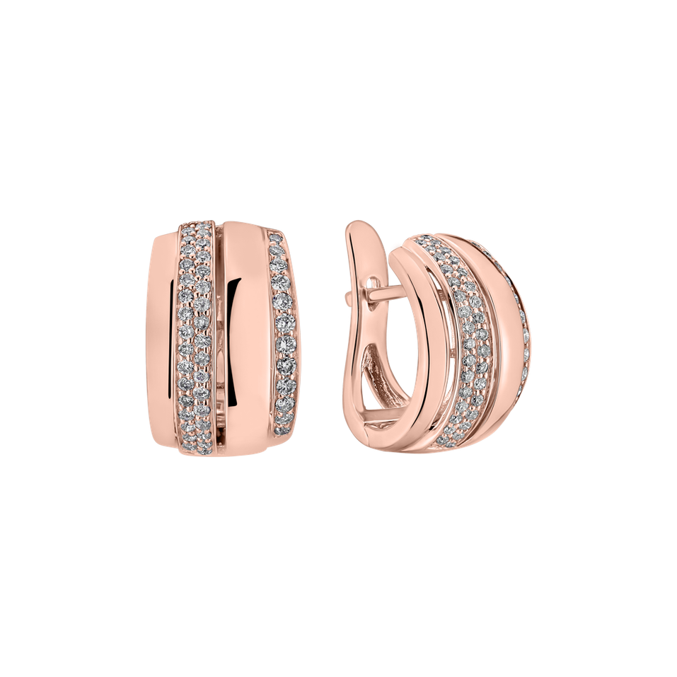 Náušnice s diamantmi Exquisite Feeling