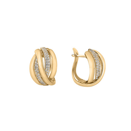 Náušnice s diamantmi Festive Moment