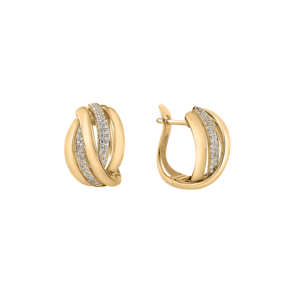 Náušnice s diamantmi Festive Moment