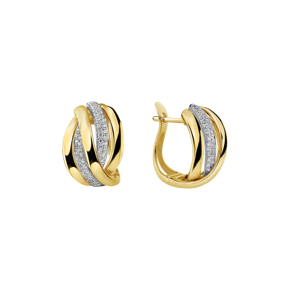 Náušnice s diamantmi Festive Moment