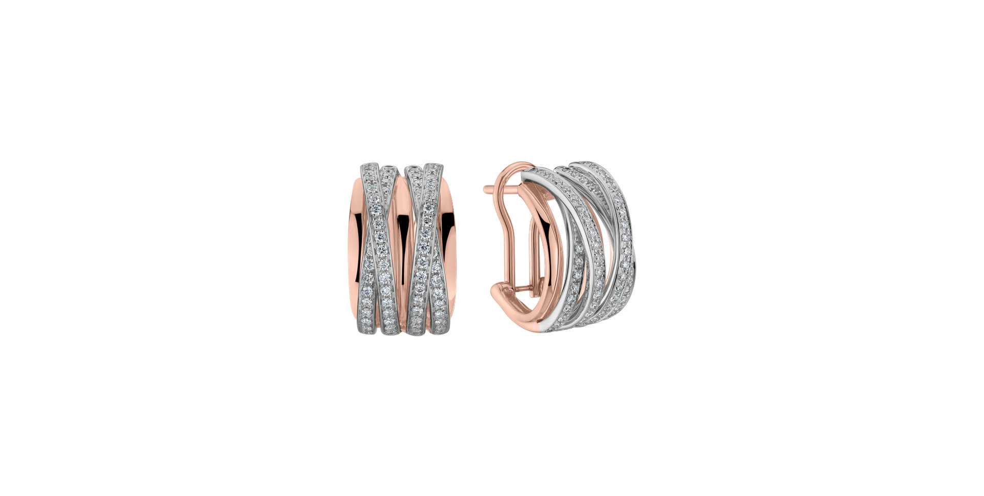 Náušnice s diamantmi Luxury Pleasure