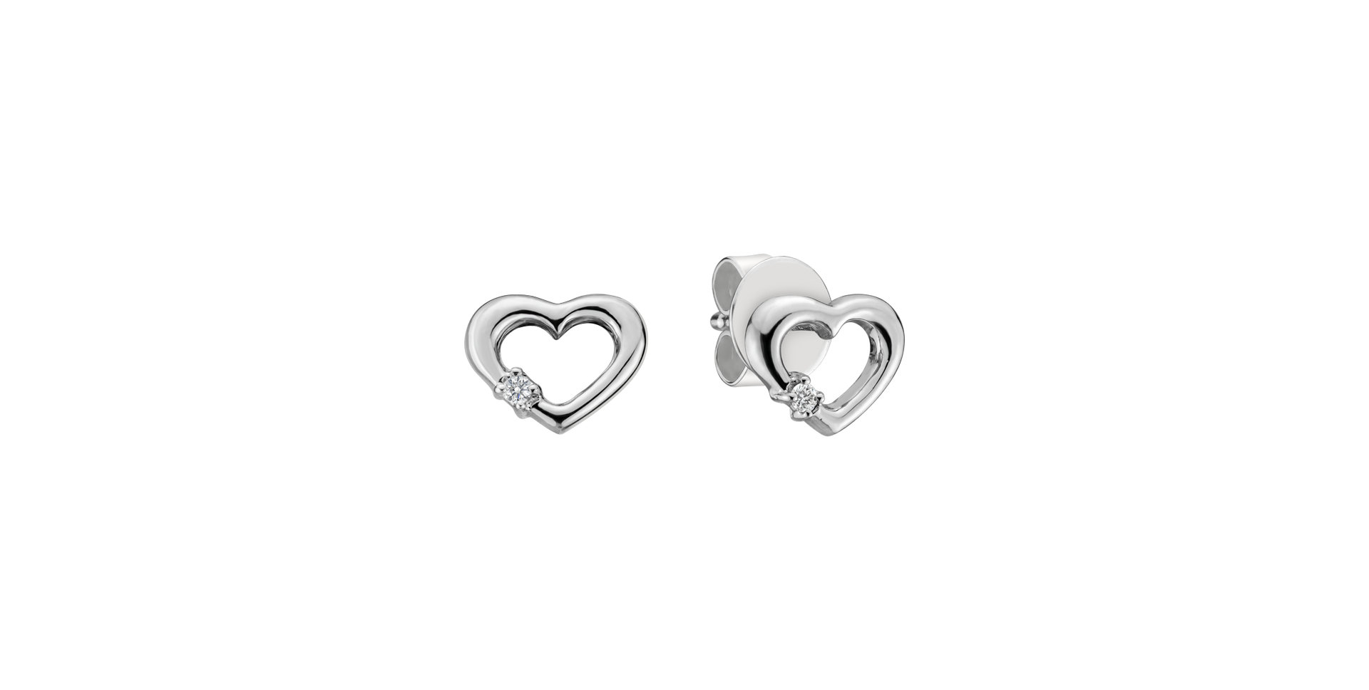 Náušnice s diamantom Simply Love