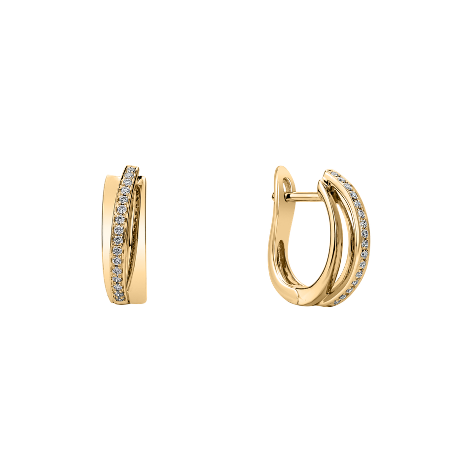 Náušnice s diamantmi Magical Ray