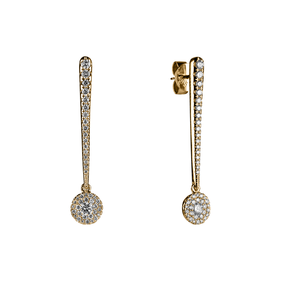 Náušnice s diamantmi Sparkling Exclamation