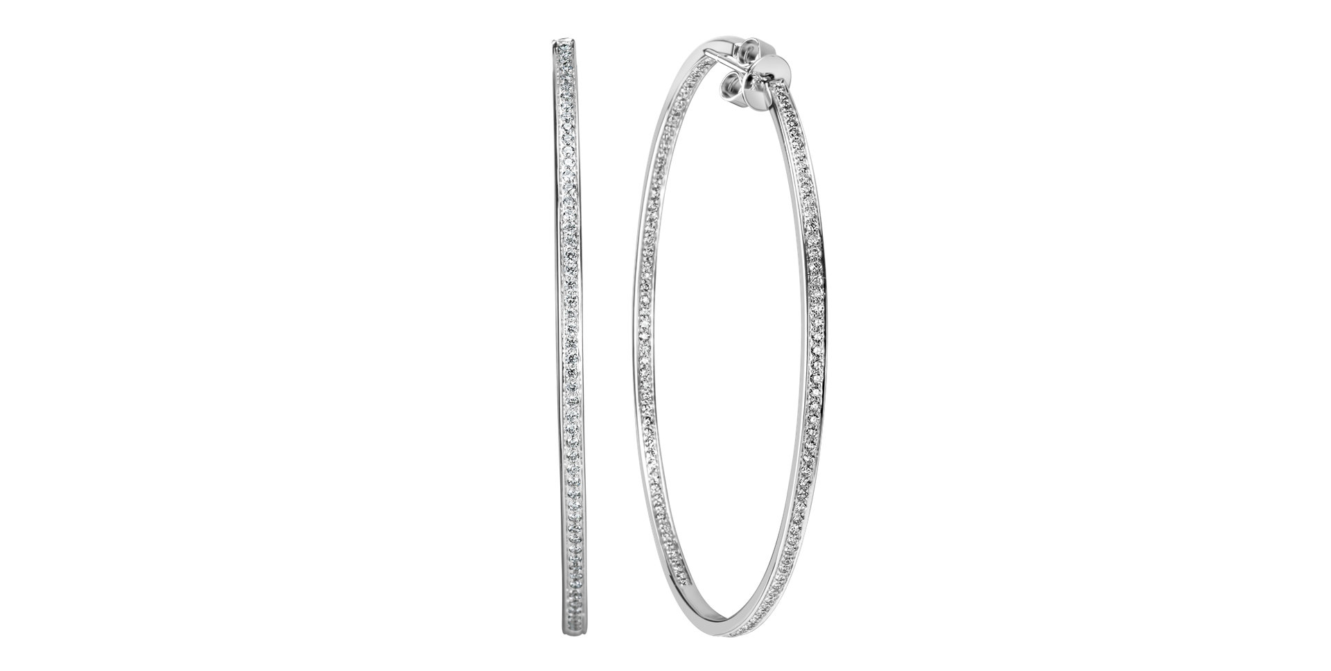 Náušnice s diamantmi Sparkling Eclipse