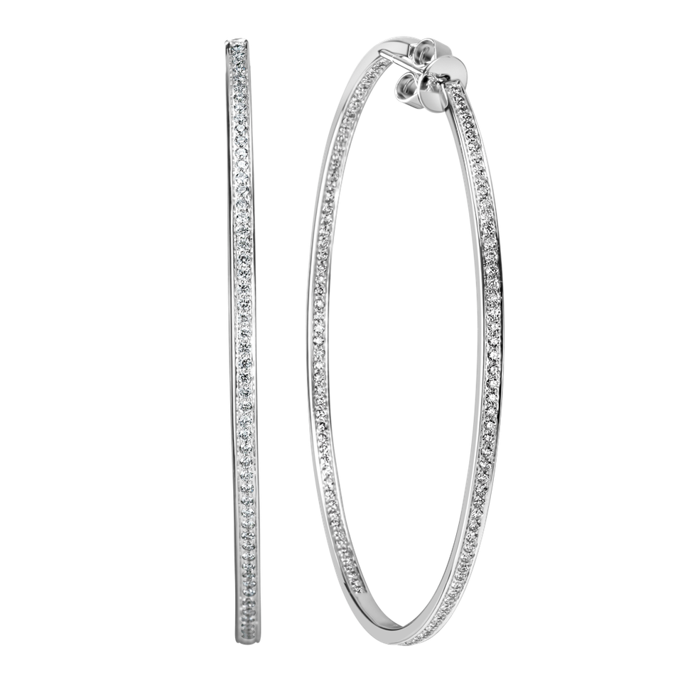 Náušnice s diamantmi Sparkling Eclipse