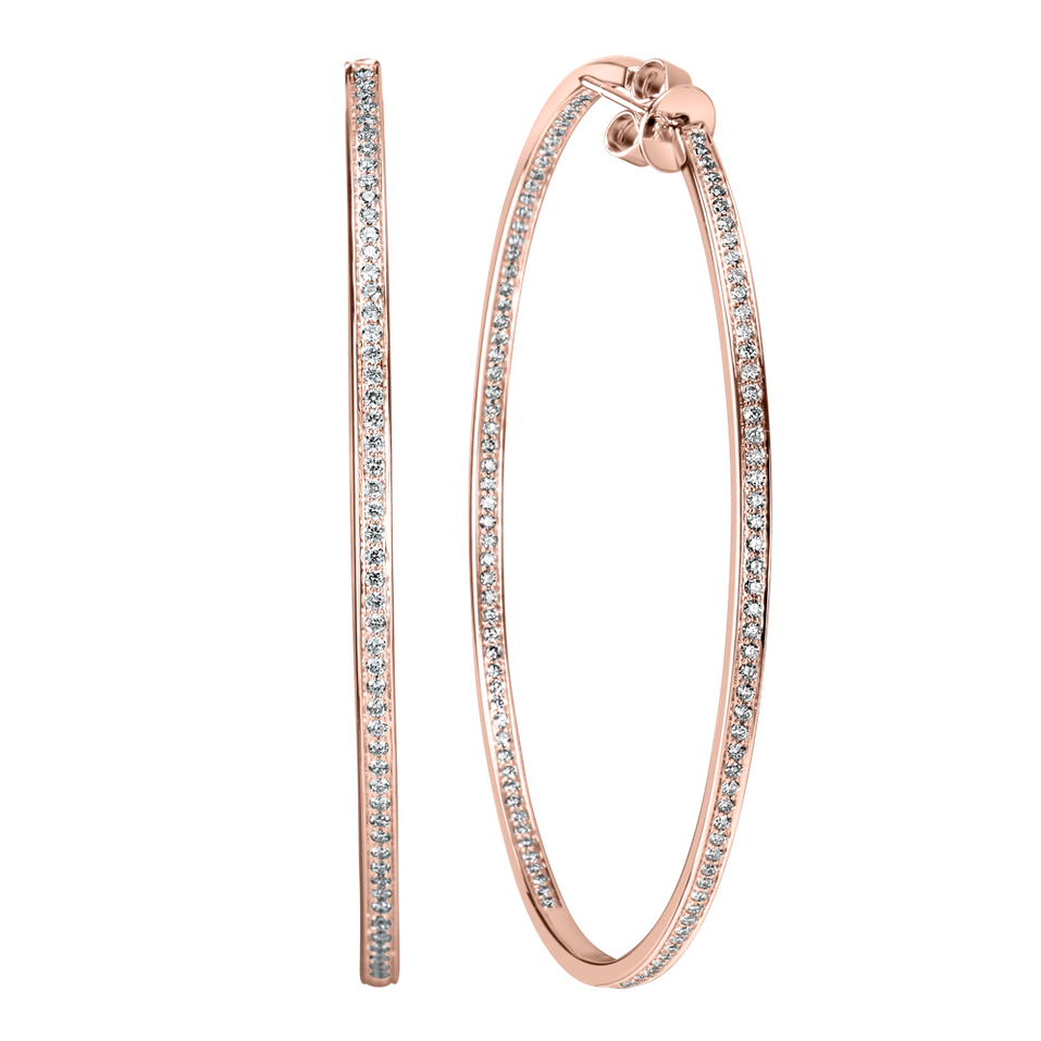 Náušnice s diamantmi Sparkling Eclipse