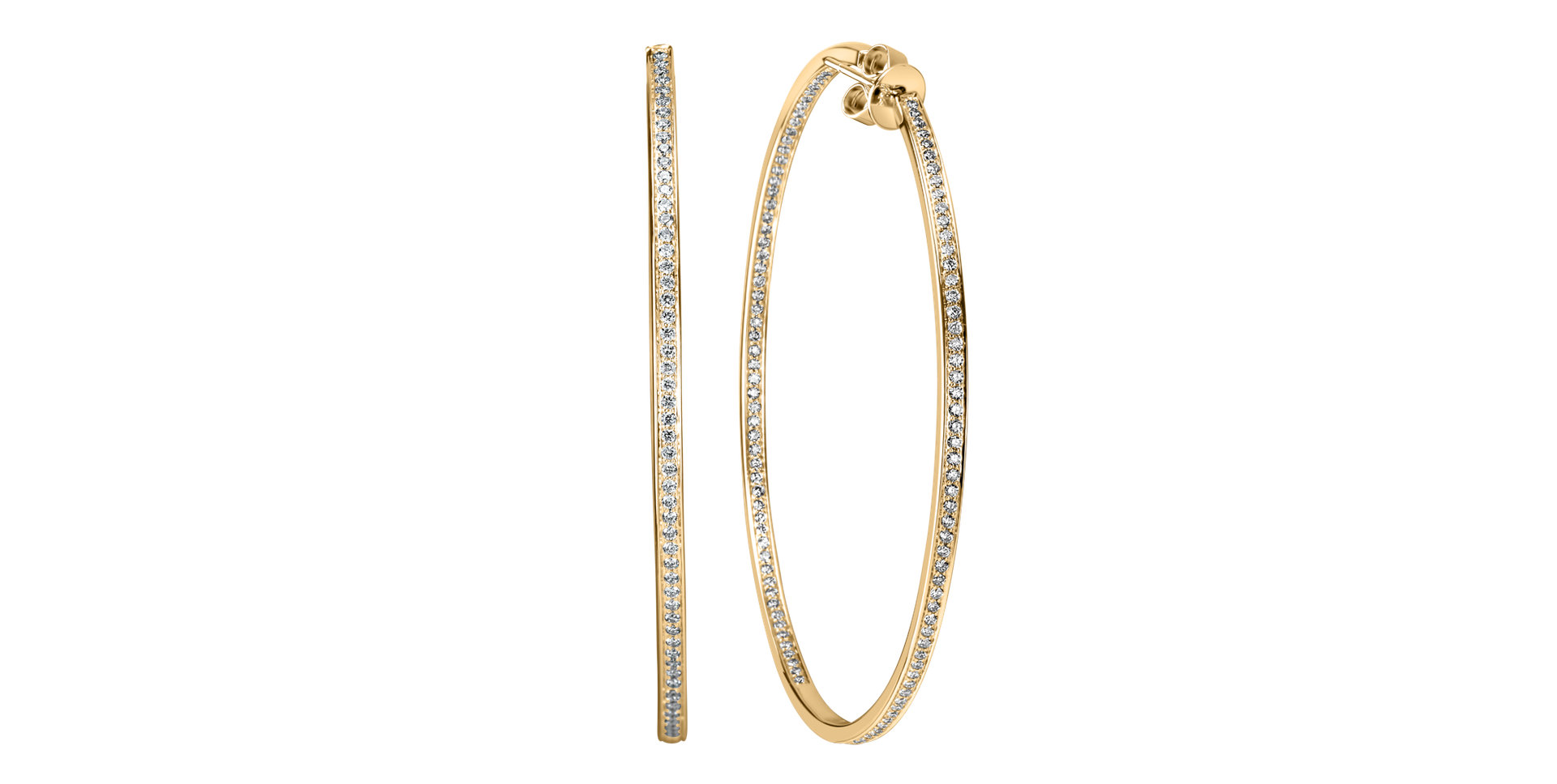 Náušnice s diamantmi Sparkling Eclipse