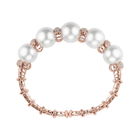 Náramok s perlou a diamantmi Royal Pearl