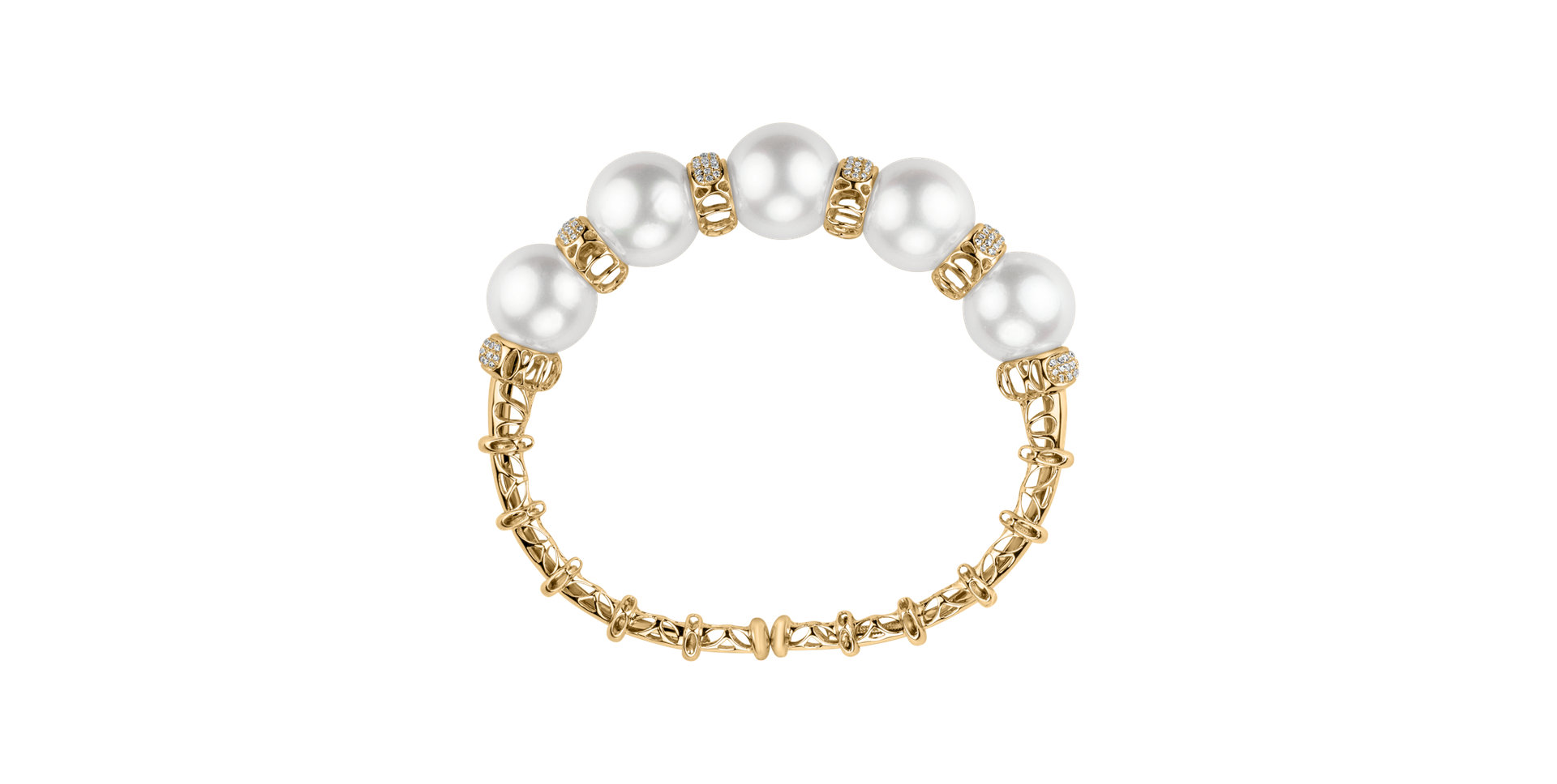 Náramok s perlou a diamantmi Royal Pearl