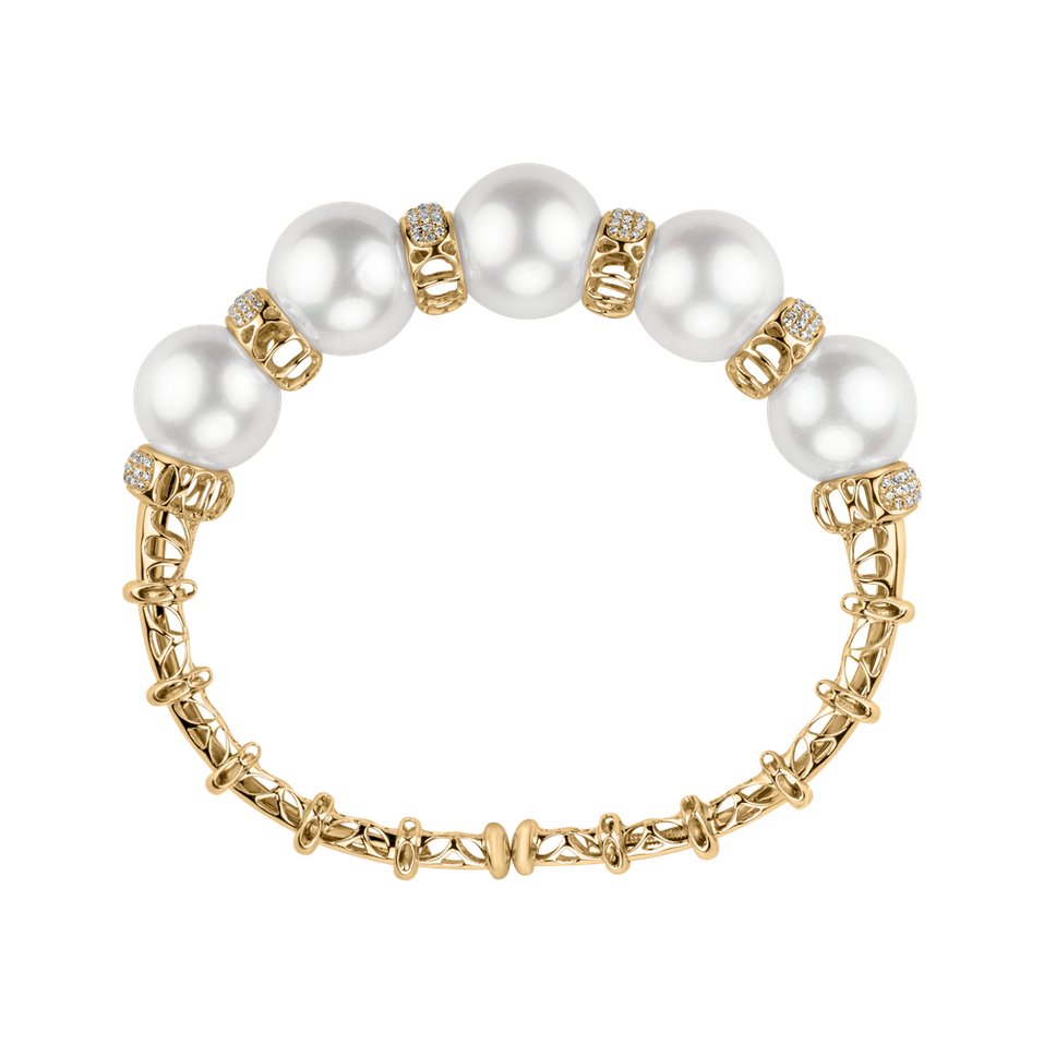 Náramok s perlou a diamantmi Royal Pearl