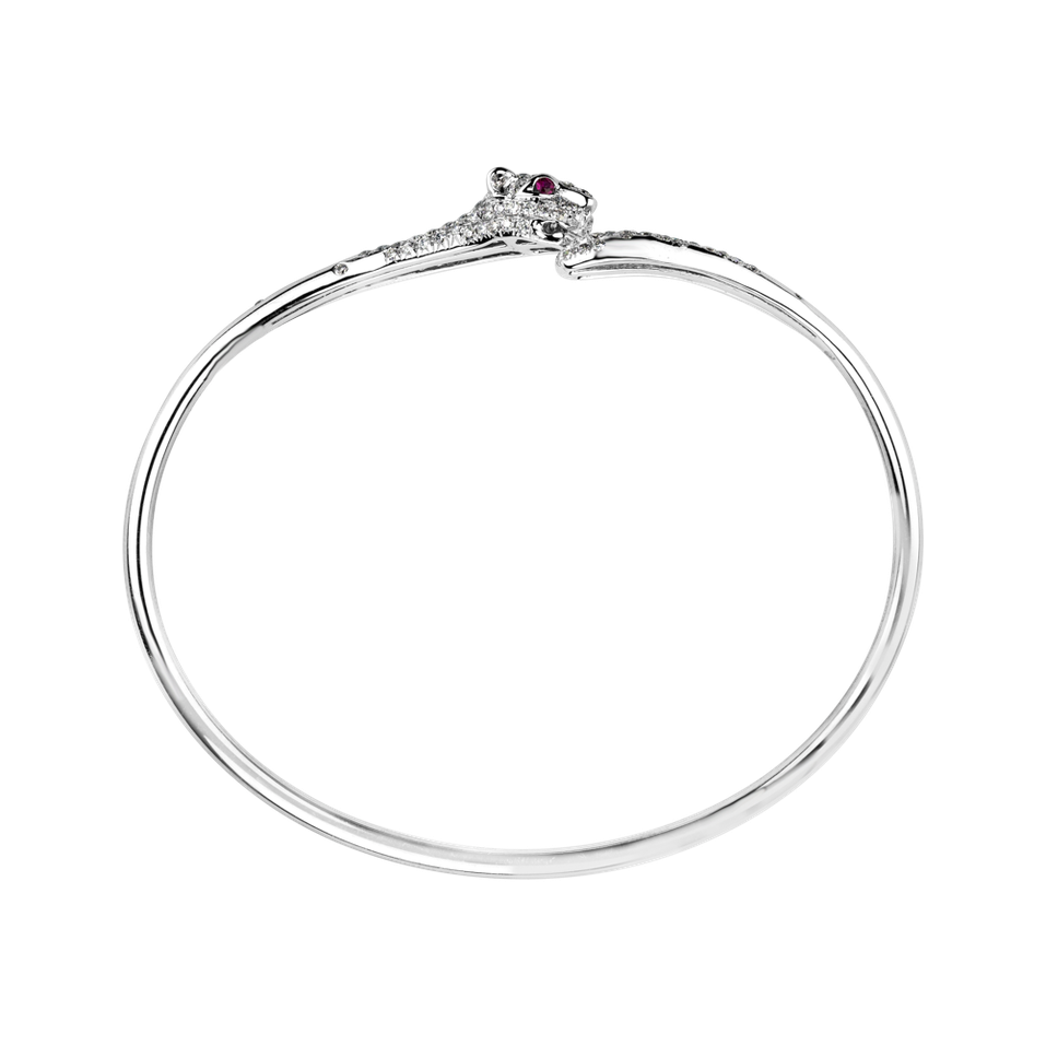 Náramok s diamantmi a rubínmi Tiger Triangle