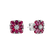 Náušnice s diamantmi a rubínmi Magic Blossom3