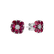 Náušnice s diamantmi a rubínmi Red Blossom3